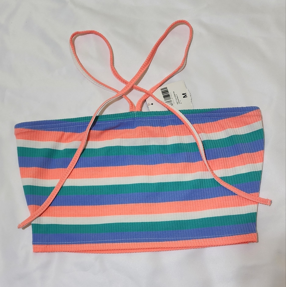 Striped Multicolor Crop Top